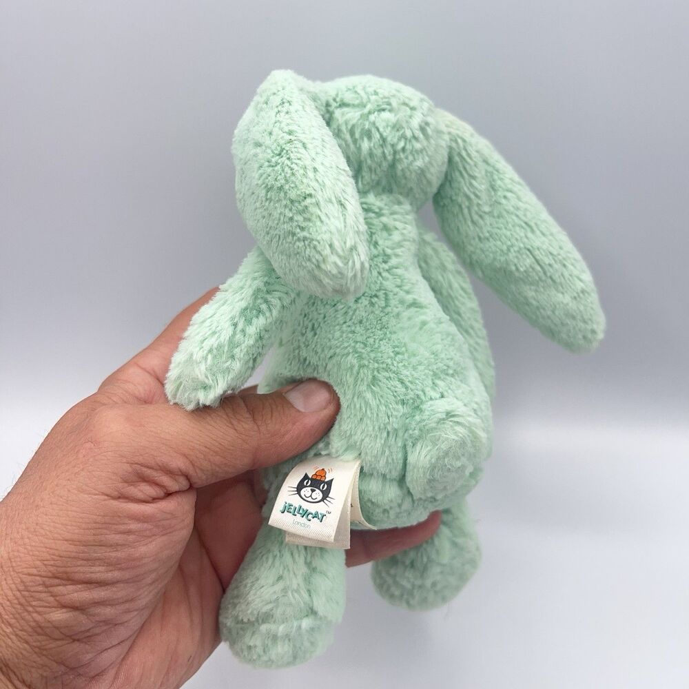 Jellycat Green (Mint?) Bunny Rabbit - Retired, Small size - Picture 4 of 9